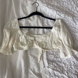 White Women's Cropped Top